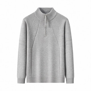 Romon/Romon Outono Inverno Engrossado Meio Zíper Suéter Gola Alta Meia-Idade Casual