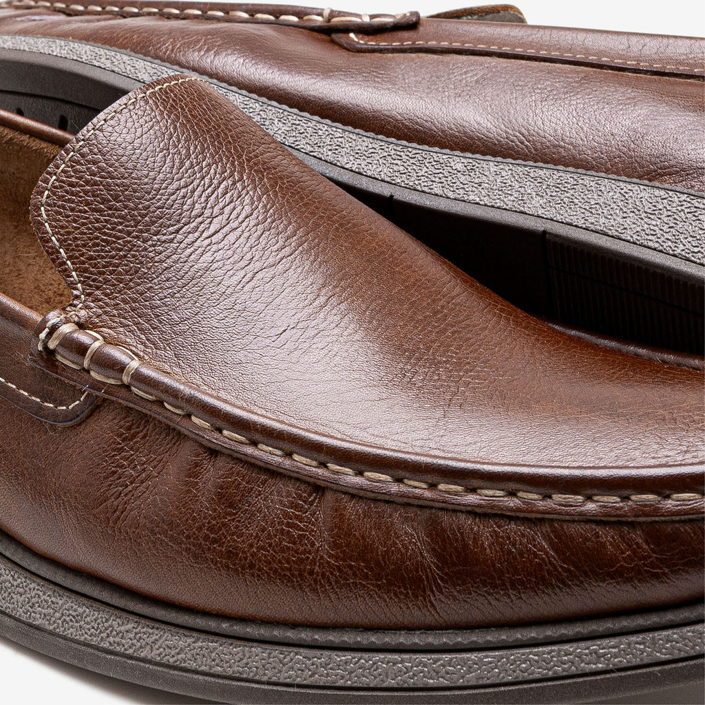 Mocassim Masculino Couro Nash Marrom — imagem 2 de 2