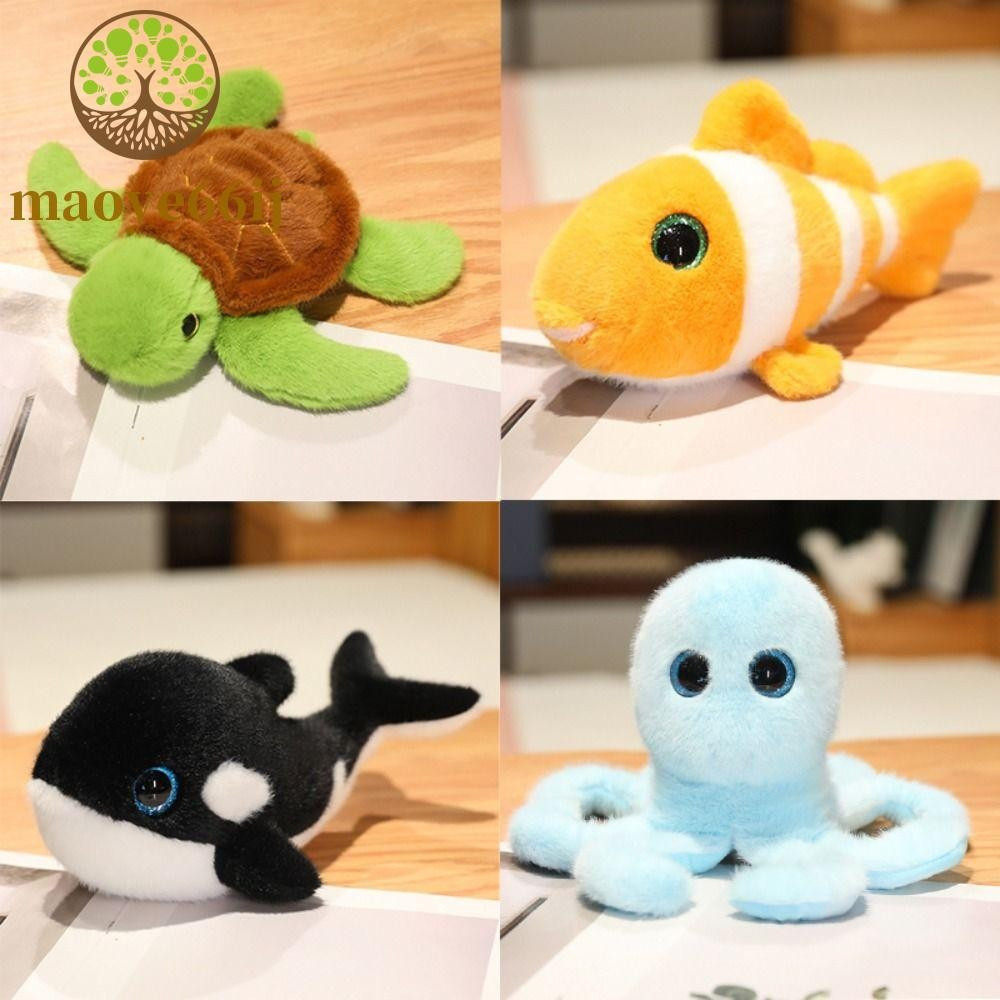 Brinquedo de Pelúcia de Animais Marinhos RGZI MAOYE66, Baleia, Caranguejo, Tartaruga Marinha de Pelúcia, Decoração
