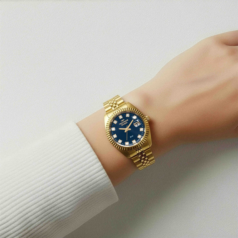 Relógio Technos Feminino Riviera Dourado - 2015CEW/1A