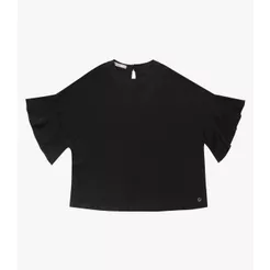 Blusa Feminina Manga Ampla Secret Glam Preto