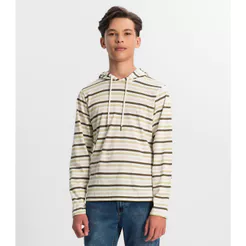 Camiseta Juvenil Menino Listrada Minty Verde