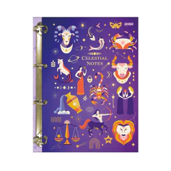 Caderno Argolado Colegial 80 Folhas 90g/m²-JANDAIA Capa:Mystic2