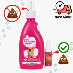 Kit Xixi Pode/Não Pode Educador Sanitário Para Cães - 500mL