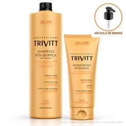 Kit Shampoo Pós Química 1 Litro E Hidratação 200g Trivitt