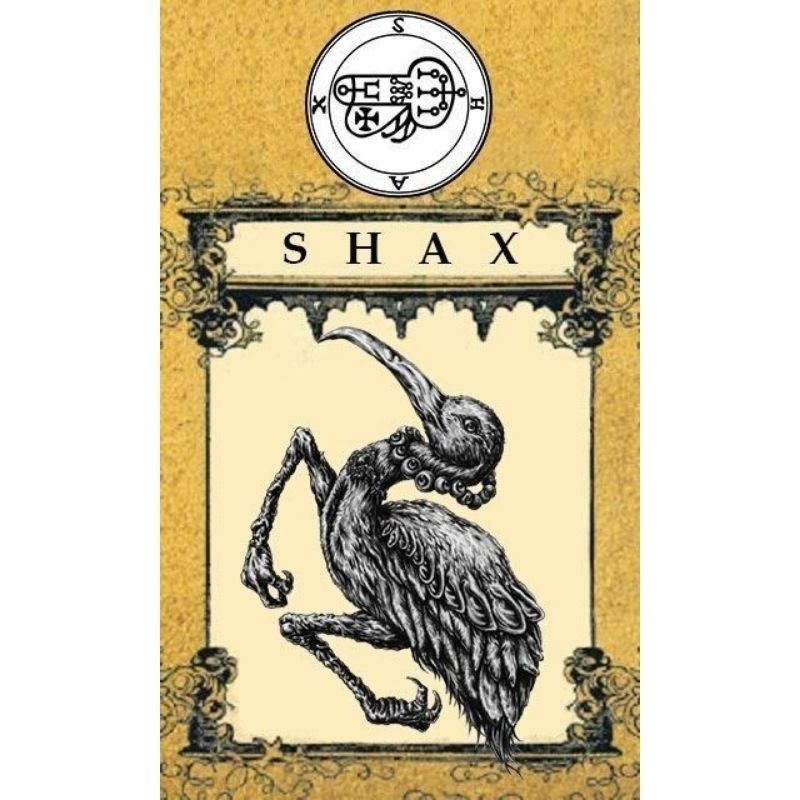 Quadro A4 Shax Demon Goetia Placa Decorativa MDF tamanho A4 28x20 Envio Imediato