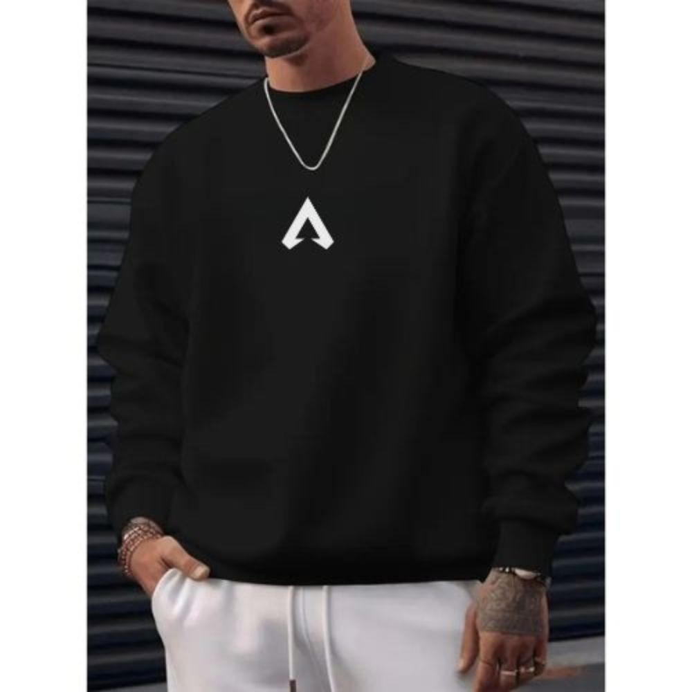 Moletom Masculino Gola Careca Blusa De Moletom Algodão Casaco Unissex Flanelado Confortável Envio Imediato