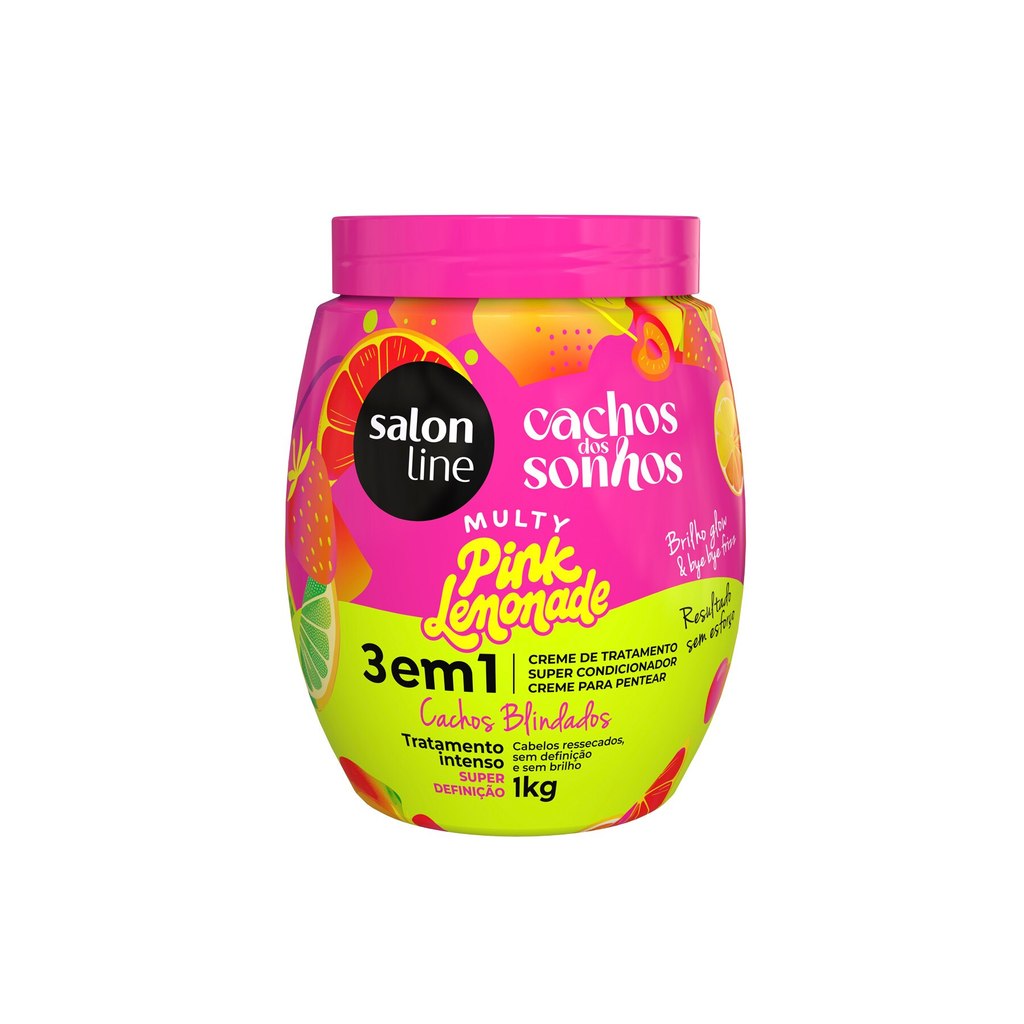 Creme de Tratamento 3 e 1 Pink Lemonade 1kg