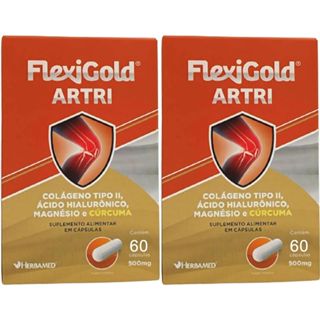 Kit 2X Flexigold Artri - 60 Cápsulas - Herbamed em Oferta na Shopee