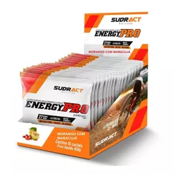 Energy Pro - 15 Sachês 30g Morango com Maracujá - Sudract Nutrition
