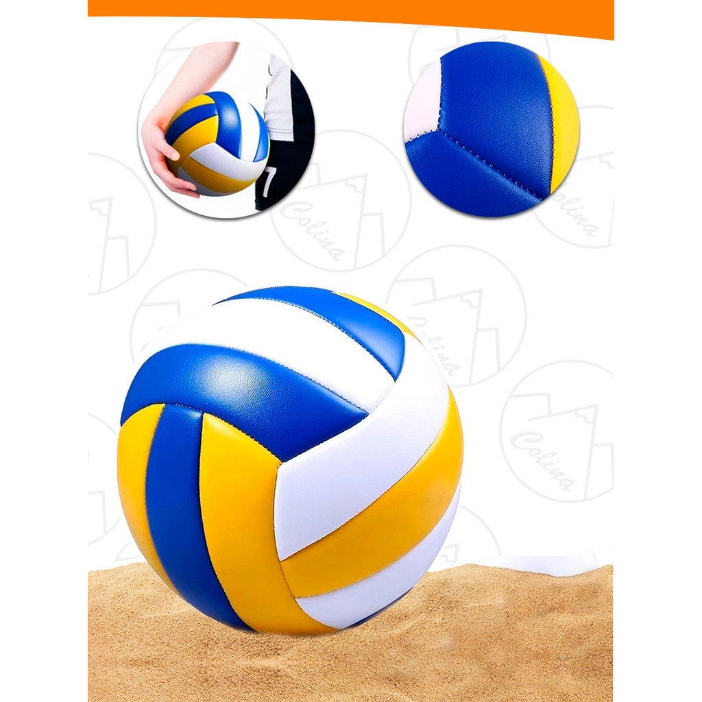 Bola de Volei Quadra Praia Areia Voleibol 22cm Profissional Costurada