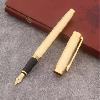 CANETA TINTEIRO EXECUTIVA PENA DOURADA 0,5MM ALTO PADRAO LUXO ELEGANTE PRESENTE em Oferta na Shopee