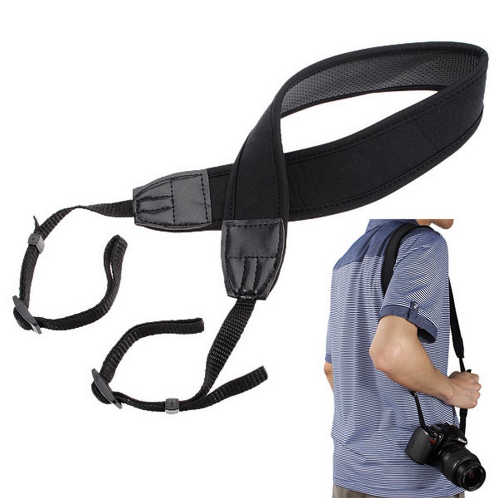 Alça p/ Câmera Fotográfica de Pescoço em Neoprene Correia Strap Cinto