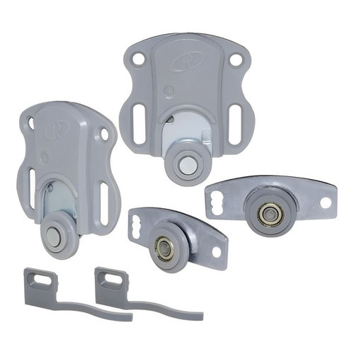 Sistema Deslizante Rometal Ro-212210 Porta Correr 30kg Rodas Cinza