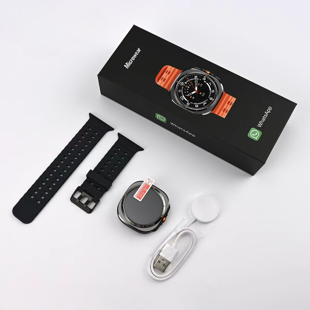 Smartwatch Microwear Série Ultra – Tela 47mm, resistente a água, com monitor de saúde e notificações anjgg