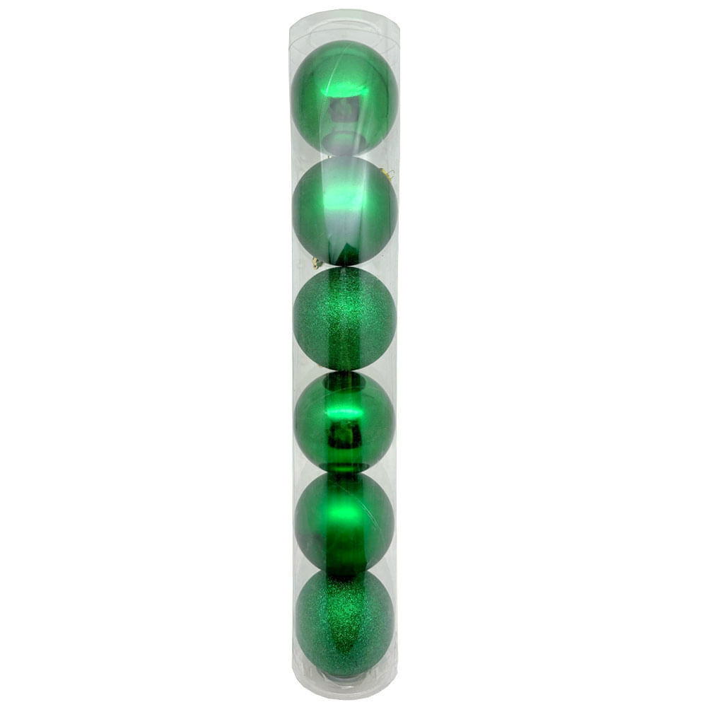 Tubo Bola Natal 6pc Vd CV244420 Cazza