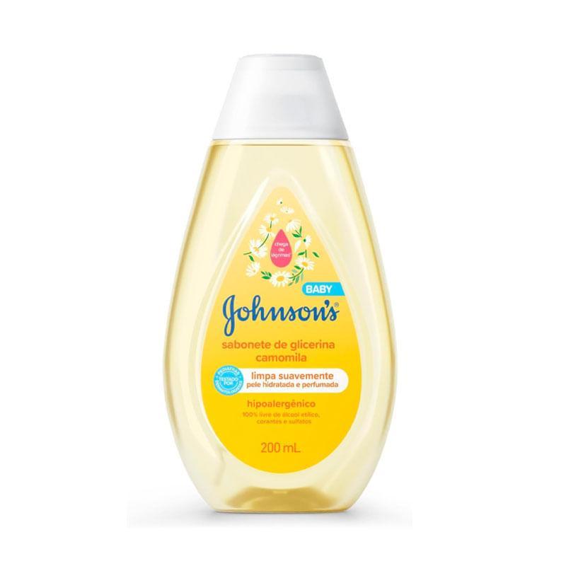 Sabonete Líquido Johnson's Baby Glicerina Camomila 200ml em Oferta na Shopee