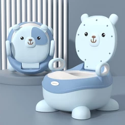 Penico Troninho Desfralde Infantil Ursinho Azul Deend