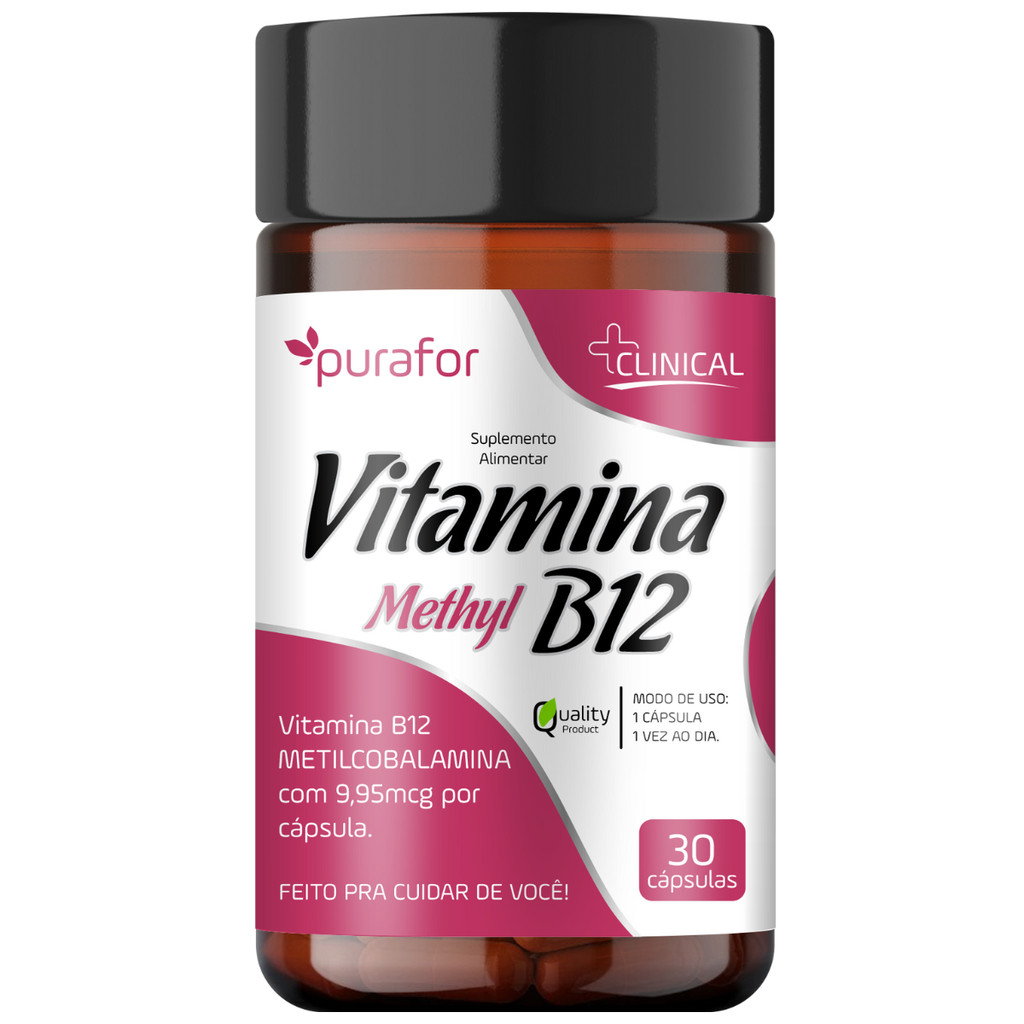 Suplemento Vitamina B12 Metilcobalamina 9,95mcg Methyl B12 1200 µg Premium Absorção Diária Original