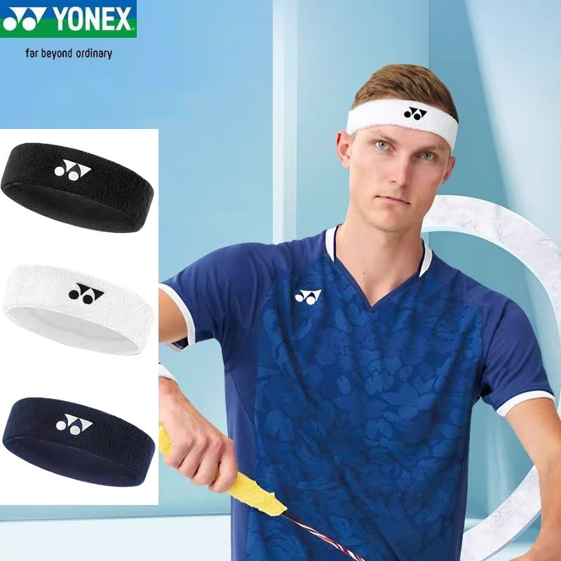 YONEX Badminton Sports Headband Puro Algodão Absorvente De Suor Alta Elasticidade