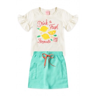 Conjunto Infantil Feminino Bebida Do Verão em Oferta na Shopee