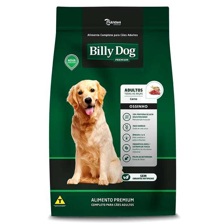 RAÇÃO BILLY DOG  PREMIUM ADULTOS OSSINHO (OFERTA RELAMPAGO) em Oferta na Shopee
