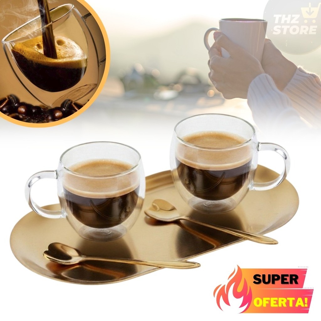 Xícara Coração Vidro Duplo: Onde Comprar | BuscaProdutos