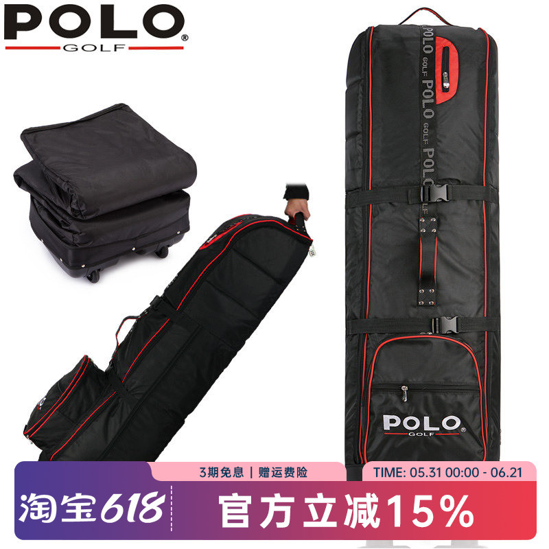 POLO golf golf Air bag bola saco protetor caso com rodas saco de remessa saco de viagem dobrável saco exterior