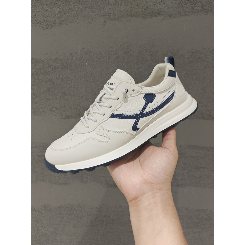 2026 outono novo estilo sapatos masculinos moda sapatos casuais confortáveis respirável sapatos brancos masculinos All-M