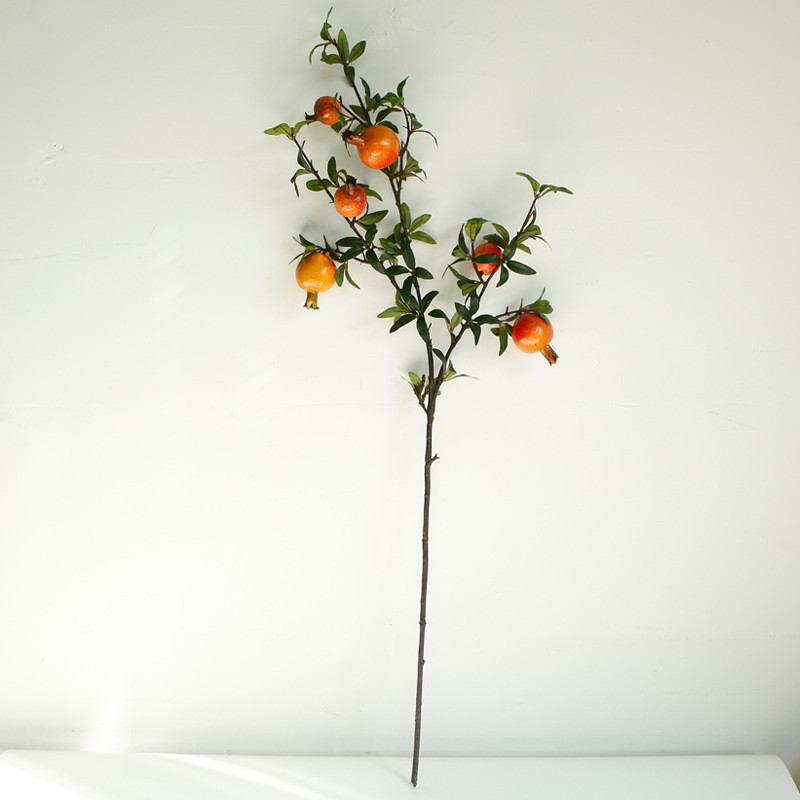 Novo estilo Simulação Romã Flor Falsa Fruta Casa Decoração de Ano Novo Floral Decoração Suave Simulação Decoração de Flo
