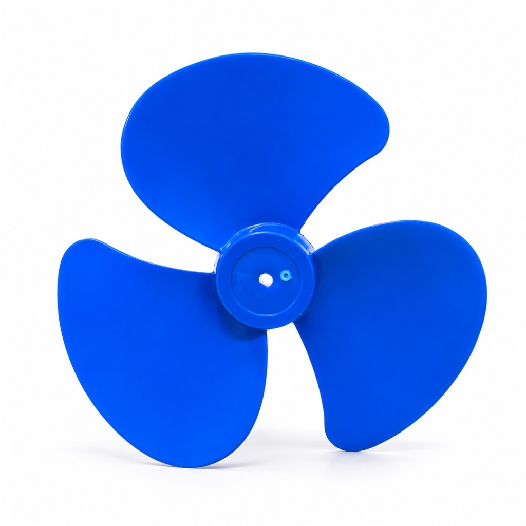 Hélice Ventilador Faet Mondial Ultra 30cm 3 Pás Azul Eixo Meia Lua 1/2 Lua