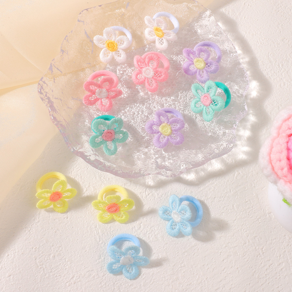 10/12/20 Pçs Crianças Elásticos Faixas De Cabelo Arcos Para Meninas Bonito Scrunchie Laços Borracha Acessórios Do Bebê