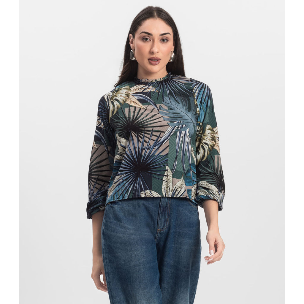 Blusa Manga Longa Infinita Cor Verde