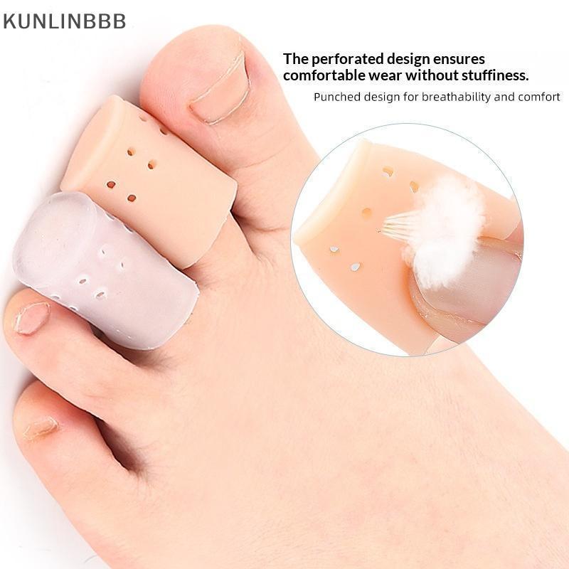 KUNLINBBB 2 Pçs SEBS Mangas Protetoras De Dedo Do Pé Com Furos De Ar Anti Fricção Para Caminhar Correndo Evitar Bolhas I