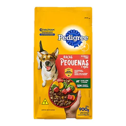 Pedigree Ração Carne e Vegetais Cães Adultos Raças Pequenas e Minis 900g