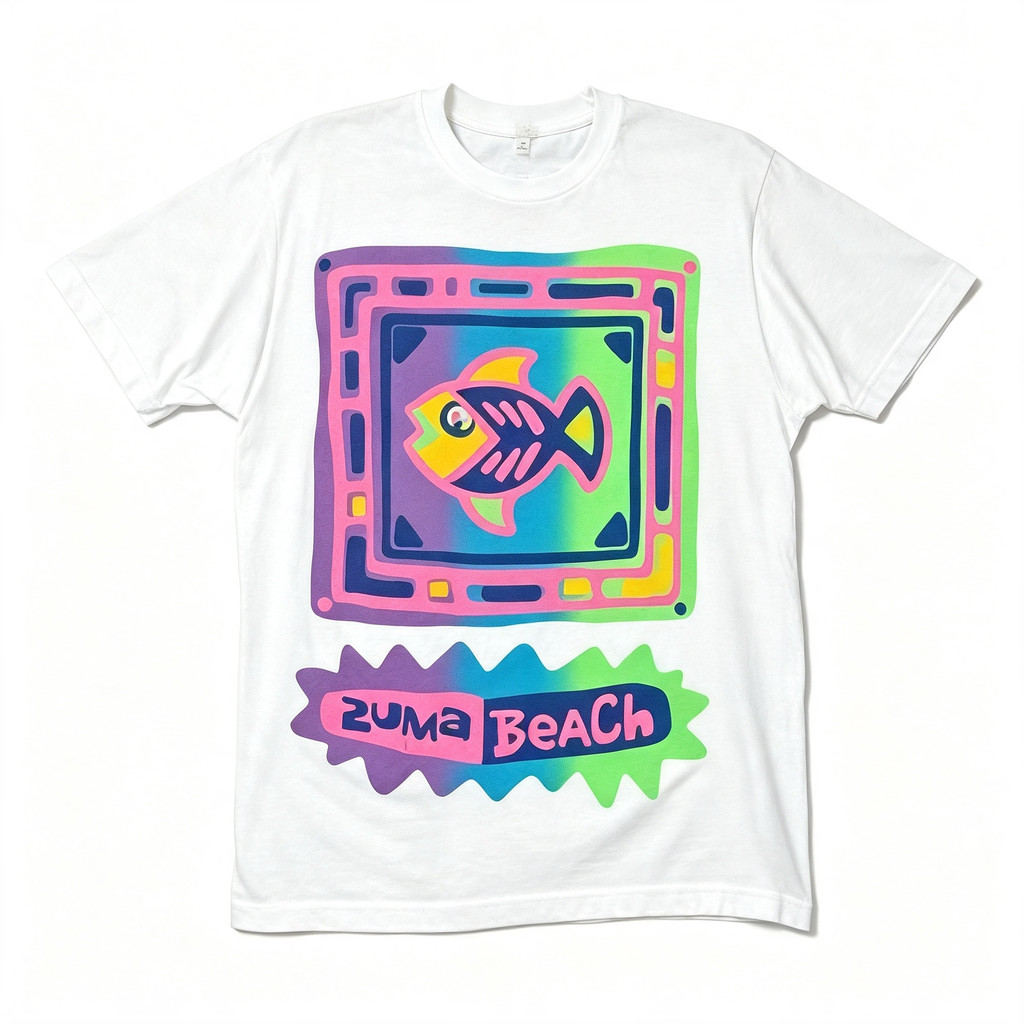 Camiseta Feminina Com Estampa Retrô de TV e Letras Coloridas Confortável Linda e Estilosa Moda Feminina Casual
