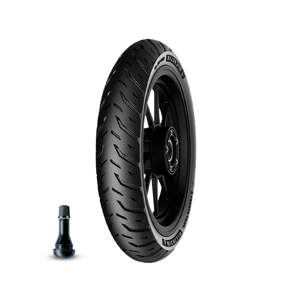 Pneu Aro 18 Michelin 80/100-18 M/C 47s Pilot Street 2 Tl + Válvula