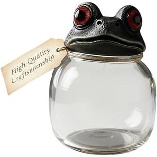 Frascos Grandes De Poticário-Dispensador Organizador De Vidro Com Design De Sapo , Balcão De Cozinha , Doces , Café , Aç