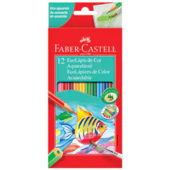 Lápis de cor 12 cores aquarelável 120212G\314612 Faber-Castell