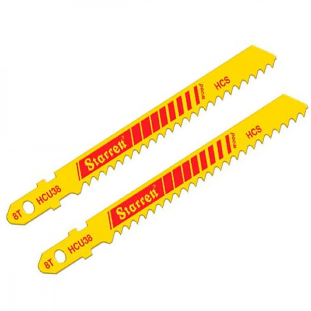Lâmina serra tico tico 100 mm 8 dentes bimetal para madeira 2 peças - HCU38-2