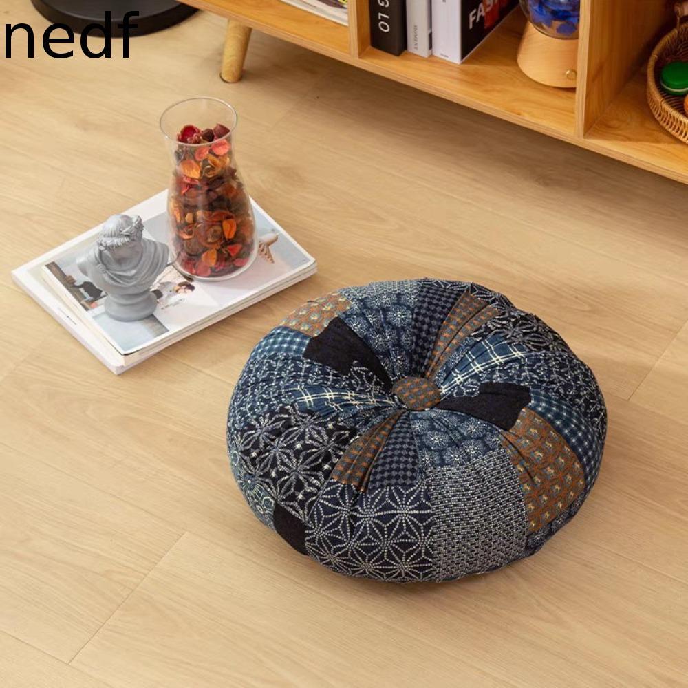 Imagem Almofada De Assento Tatami NEDFS , Meditação Redonda Espessada Estilo Bohemia , Futon De Enchimento De Algodão PP Colori