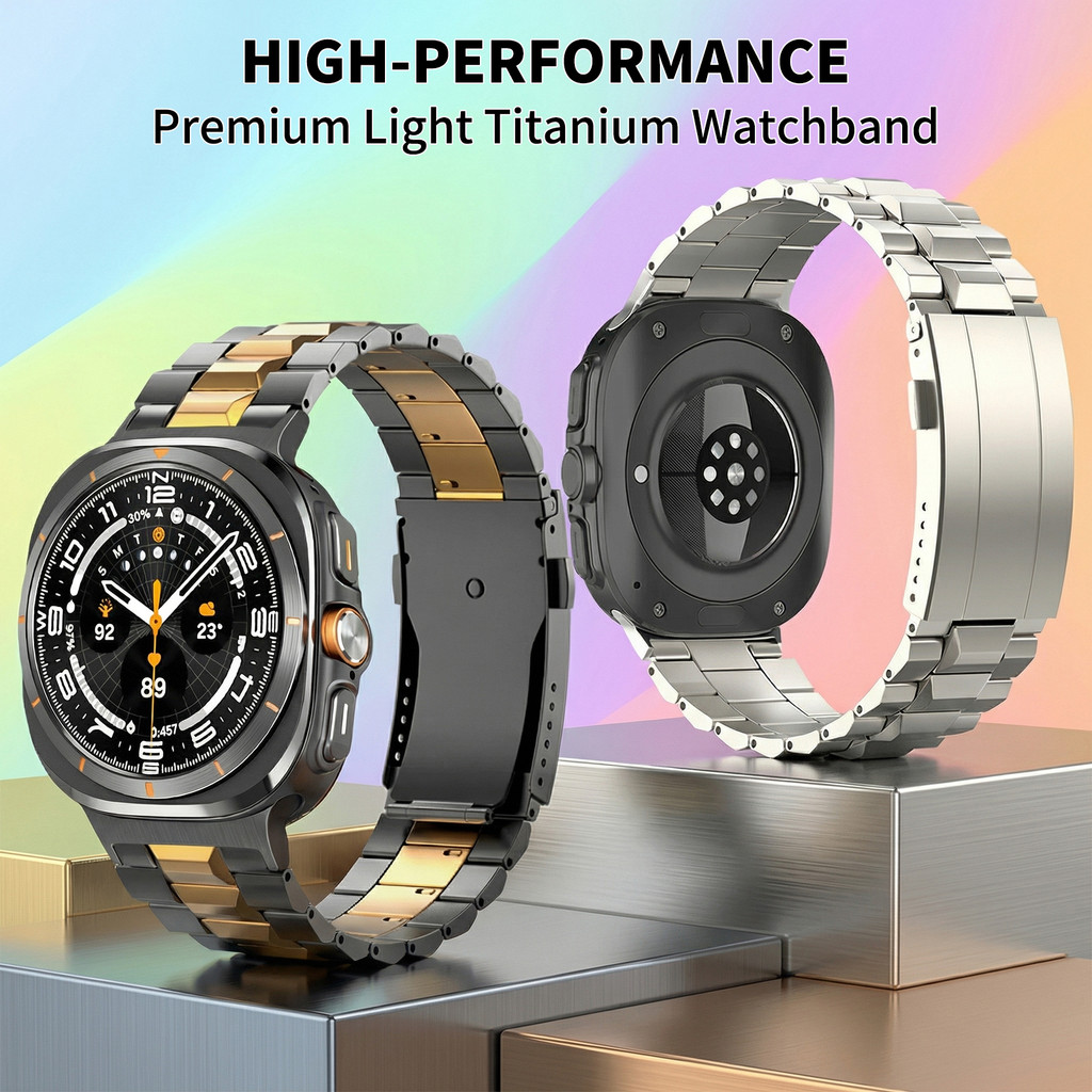 Correias De Titânio De Luxo Para Samsung Galaxy Watch Ultra 2 47mm 2025 9 40mm 4