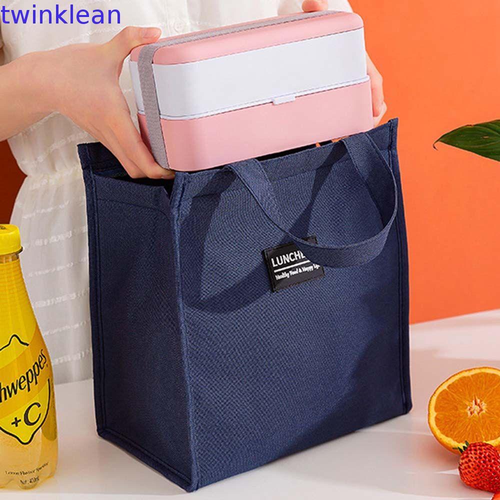 Saco De Almoço Dos Desenhos Animados Bonito Carta Compras Comida Bebida Refrigerador Casual Acampamento Ao Ar Livre Lanc