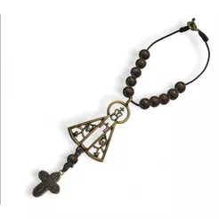 Dezena Retrovisor Carro Nossa Senhora Aparecida vazada 20cm