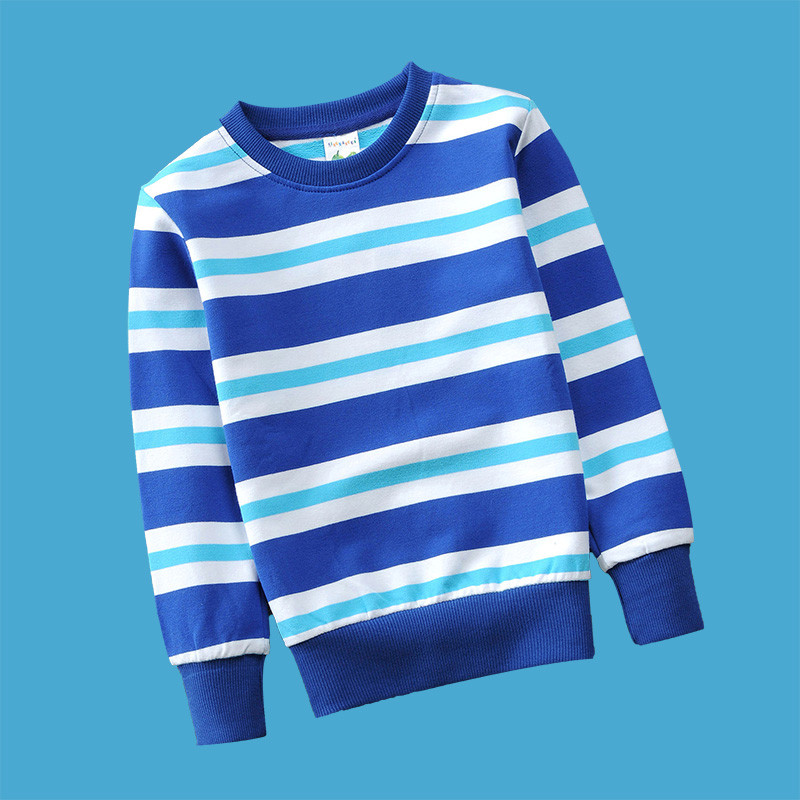 Crianças roupas meninos primavera outono roupas novo estilo camisa de fundo crianças manga comprida listrado camiseta mo