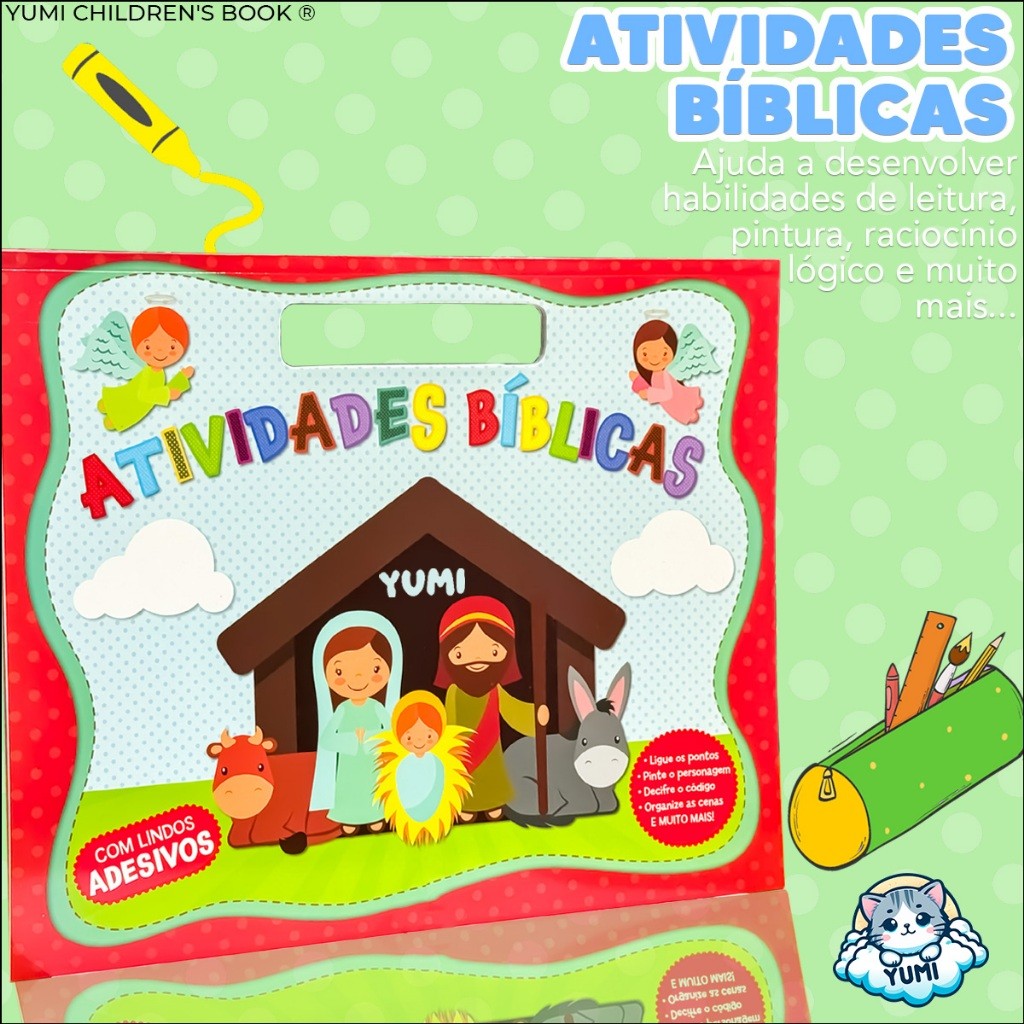 Mega Livro Infantil Atividades Bíblicas Para Colorir Lindos Desenhos E Ensinamentos Bíblicos · foto 2