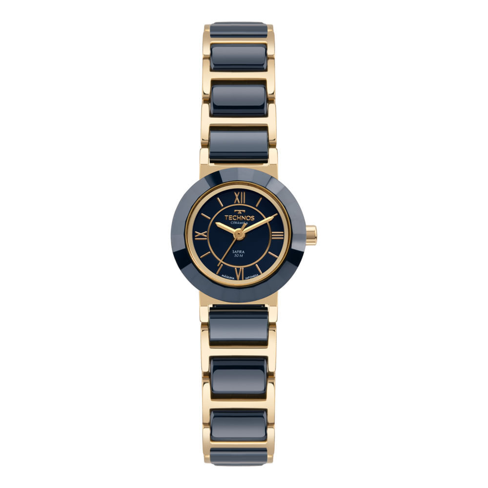 Relógio Technos Feminino Cerâmica Dourado - 2035LWF/1A