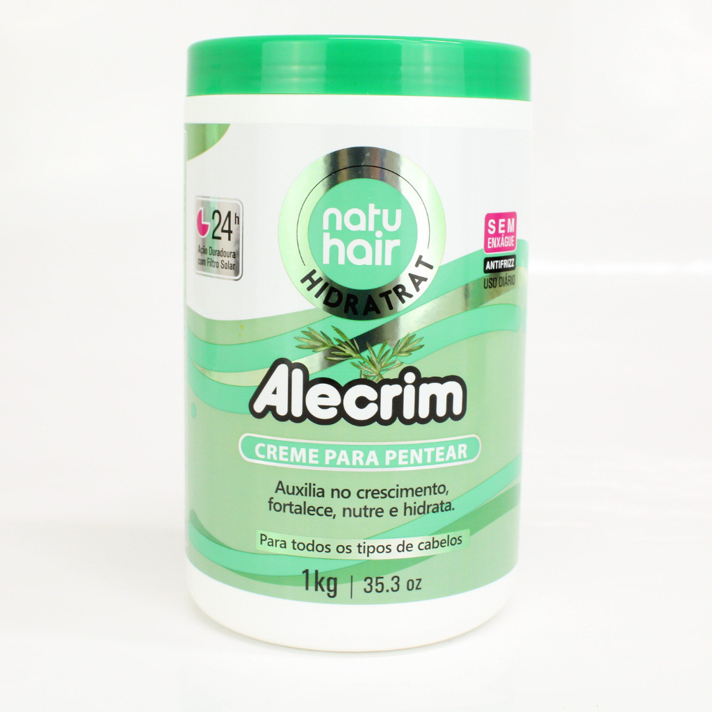 Creme para Pentear Alecrim NatuHair 1KG Crescimento + Anti Queda + Fortalecimento + Hidratação