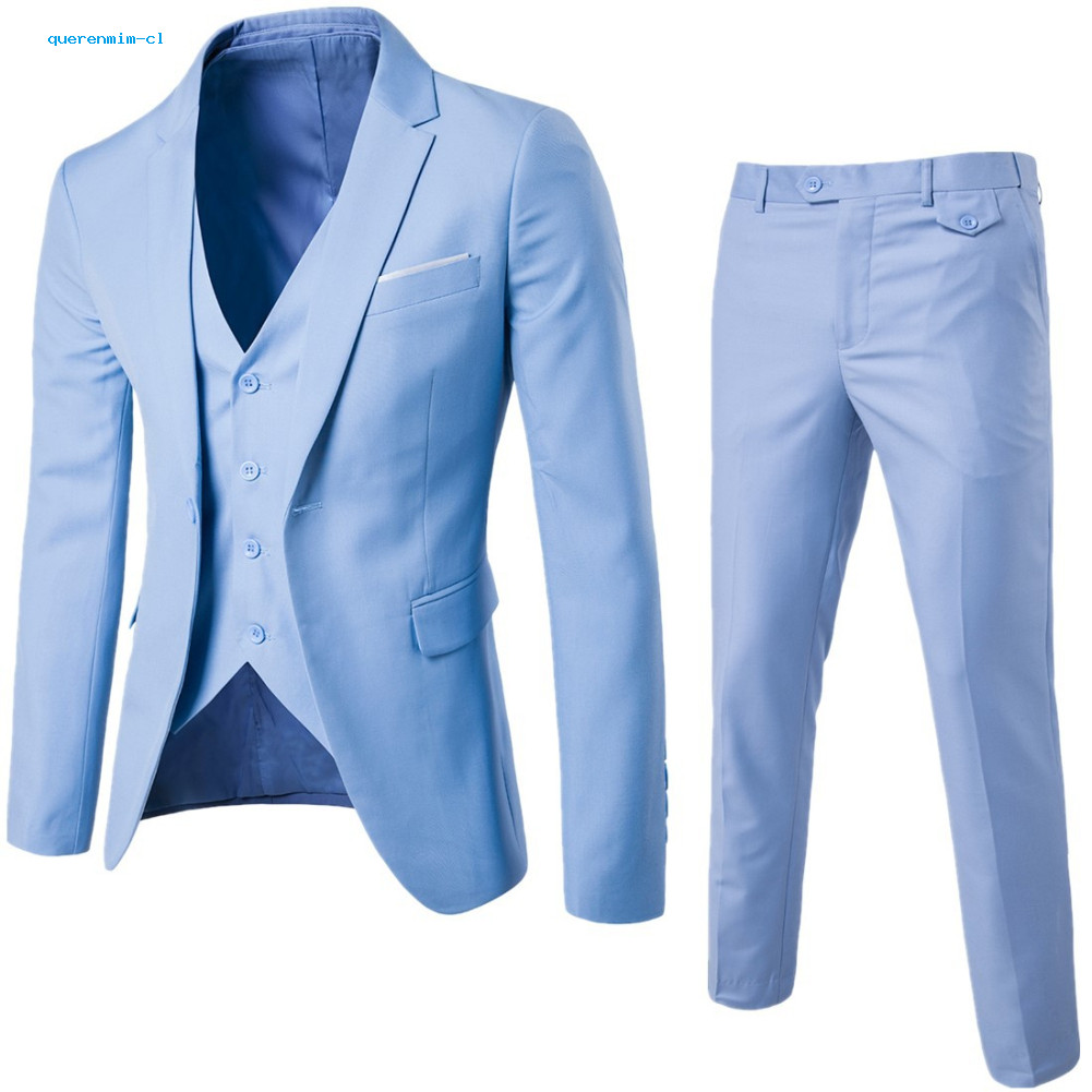 3 Pçs/Set Luxo Plus Size Homens Formal Colete De Negócios Jaqueta Smoking Terno De Casamento