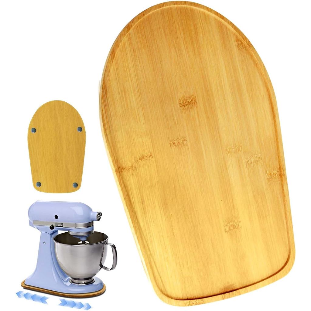 Suporte Deslizante de Bambu Compatível com KitchenAid - Bandeja Deslizante para Batedeiras KitchenAid e Eletrodomésticos